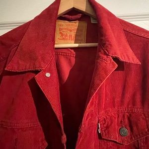 LEVI Corduroy Red Jacket